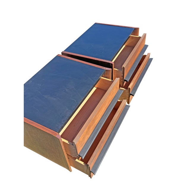 1960s Vintage Mid Century Modern Nightstands or End Tables by American of Martinsville, A Pair For Sale - Image 5 of 9