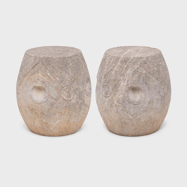 Early 19th Century Chinese Qing Dynasty Stone Prosperity Drum Table For Sale - Image 5 of 5