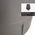 Gray Boston Leather Armchair with Ottoman in Grey Brown Taupe Estoril Semi Aniline Leather 0959 with Manual Swivel and Rocking Function from Boconcept For Sale - Image 8 of 18