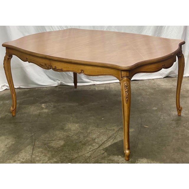 Vintage Thomasville French Provincial Style Parquet Dining Table Chairish