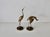 Vintage Mid-Century Mantle Size Sculptural Brass Cranes Herons Water Fowl-a Pair For Sale - Image 10 of 14