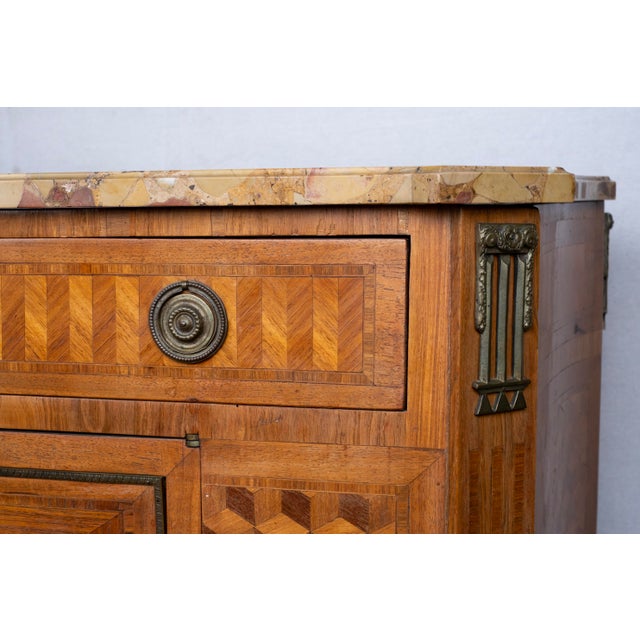 19th Century 19th Century French Chest With Parquetry Inlay For Sale - Image 5 of 17