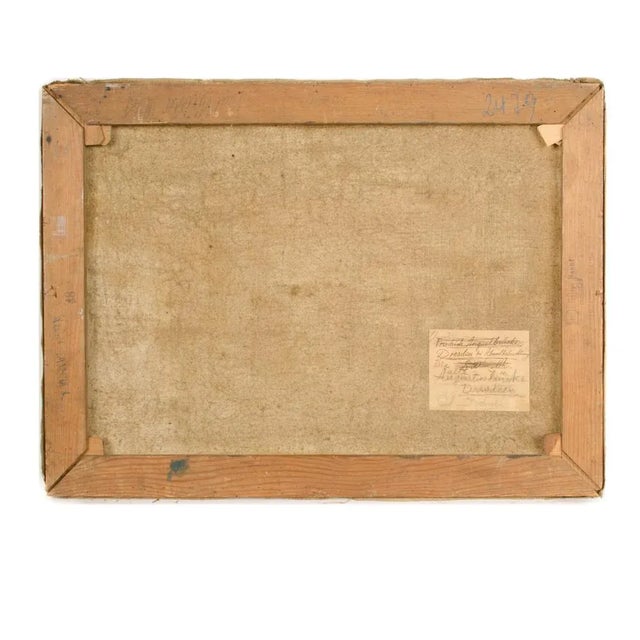 Realism "Augustusbrücke" Oil Painting of a Bridge in Dresden at Night, Late 19th Century. For Sale - Image 3 of 12