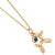Metal Puppy Luck Balloon Dog & Evil Eye Gold Necklace For Sale - Image 7 of 8