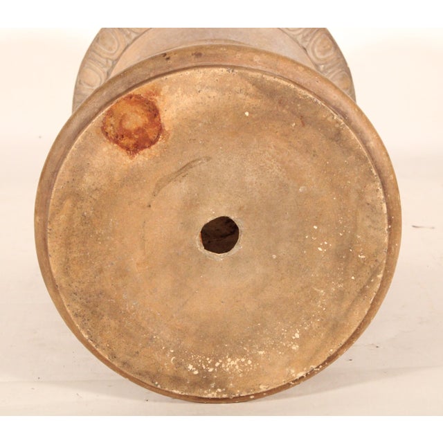 1930s Neo Classical Style Terracotta Pedestal For Sale - Image 5 of 12