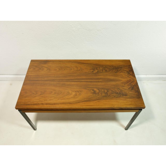 Mid-Century Coffee Table with Glass Top and Tubular Steel Legs, 1960s For Sale - Image 4 of 11