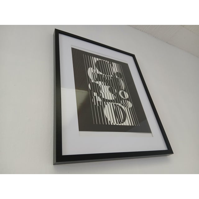 1970s Victor Vasarely, After Iaca, 1950s / 1973, Silk-Screen, Framed For Sale - Image 5 of 17