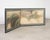 Beige Japanese Taisho Two-Panel Landscape Screen Traveler Waystation For Sale - Image 8 of 18