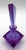 C. 1920s German Art Deco Alexandrite Glass Perfume Bottle For Sale - Image 4 of 6