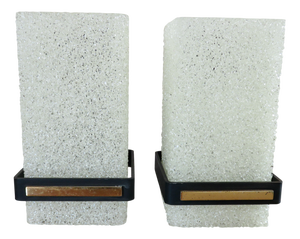 Wall Lights in Acrylic Glass, Brass and Metal from Arlus, 1960s, Set of 2