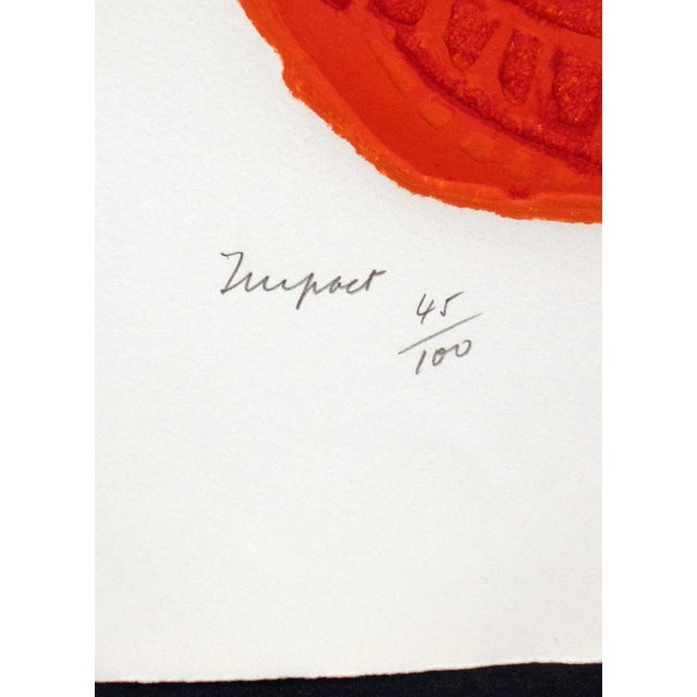 Abstract Enrique Peycere "Impact" Hand Signed Ltd Ed. Artwork Relief Print For Sale - Image 4 of 4