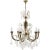 Metal Italian Silver and Gold Chandelier, 1920s For Sale - Image 7 of 7