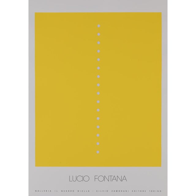 Lucio Fontana, Concetto Spaziale Giallo, Original Silkscreen Poster For Sale - Image 6 of 6