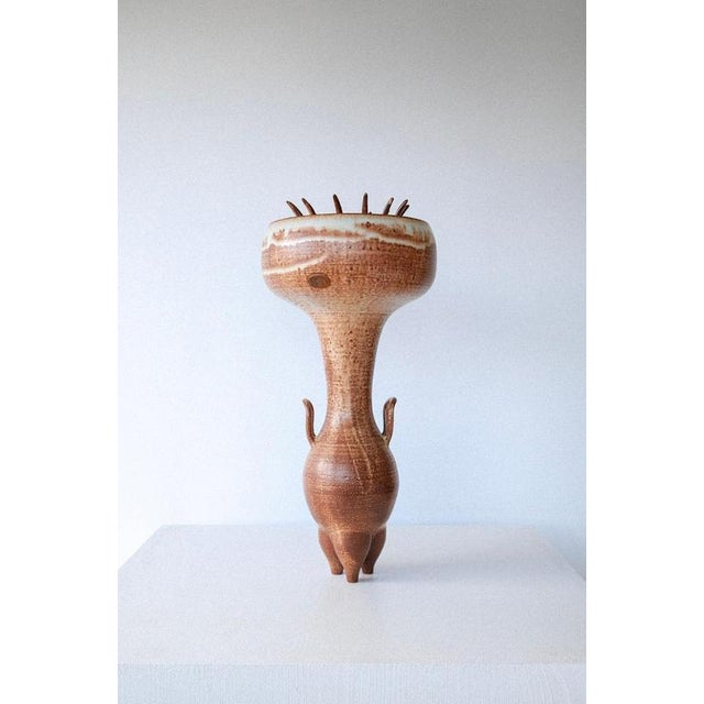 Prophetia Vase in Wheel-Thrown Glazed Stoneware by Robin Kerr For Sale - Image 4 of 8