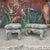 Mid 20th Century Pair of Oriental Fully Upholstered Beachley Furniture Peacock Ottomans For Sale - Image 5 of 12