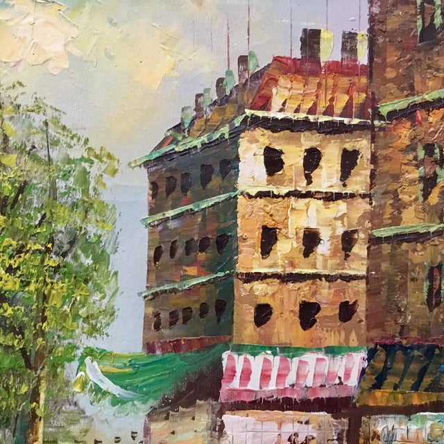Mid Century Parisian Cityscape Oil Painting on Convas Check out more of our exceptional values by clicking The Splā logo...