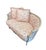 This is a late 20th century settee, originally by Lewis Pittman but has been newly reupholstered with LoveShackFancy...