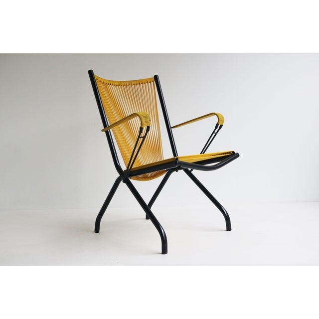 Foldable Lounge Chair by Andre Monpoix for Meubles TV, France, 1950 For Sale - Image 12 of 12