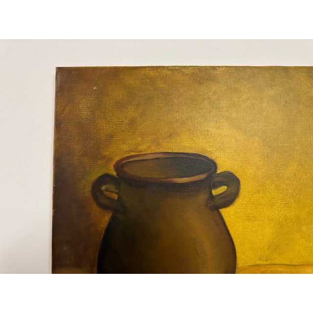 Unknown, Still Life Painting, 1960s, Oil on Canvas For Sale - Image 7 of 9