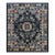 1890s Navy Blue Medallion Qing Antique Chinese Peking Room Size Wool Pile Rug For Sale