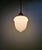 Art Deco Pendant Light in Molded & Pressed White Opaline Glass, 1930s For Sale - Image 4 of 13