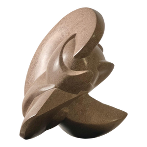 Seashell Original One of a Kind Stone Sculpture Handcarved Limestone