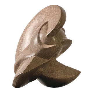 Stone Sculpture of Seashell Original One of a Kind Handcarved Limestone For Sale