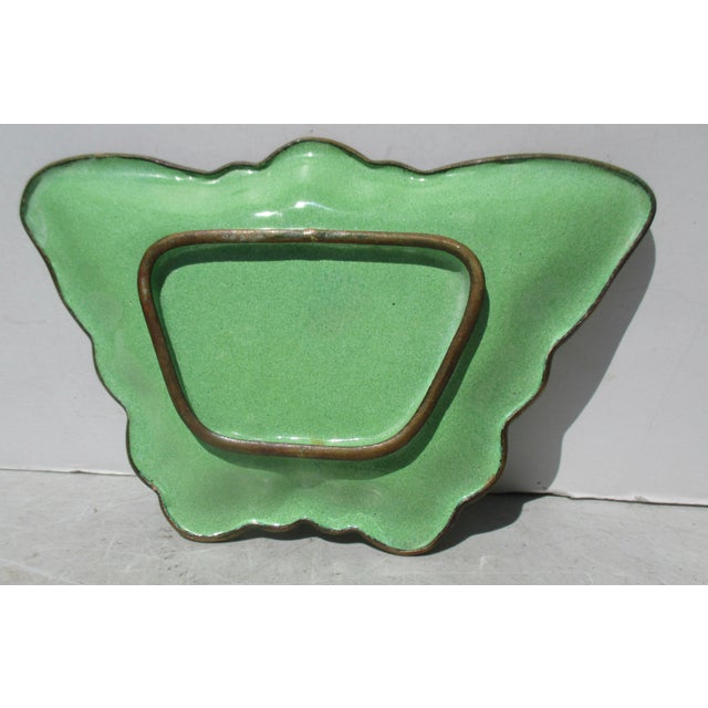 Chinese Canton Enamel Butterfly Tray For Sale In New York - Image 6 of 6
