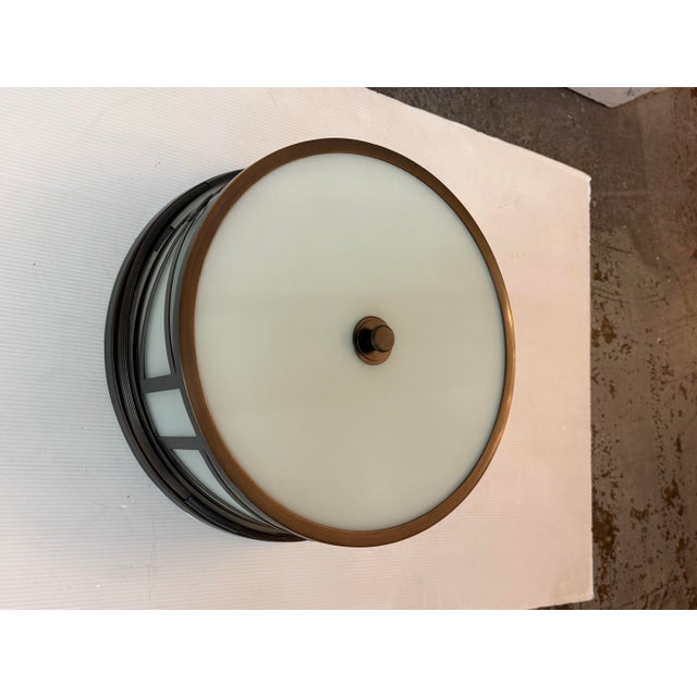 Transitional Shades of Light Grand Hotel Ceiling Flush Mount For Sale - Image 3 of 13