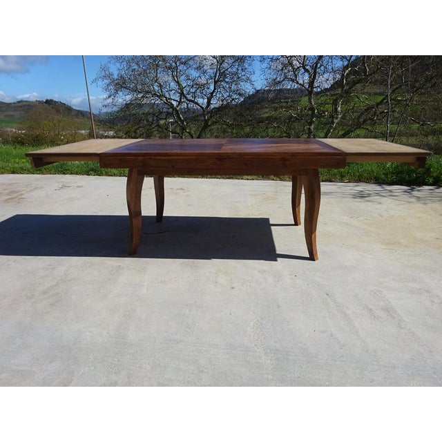 Walnut Extendable Dining Table, 1950s For Sale - Image 18 of 18