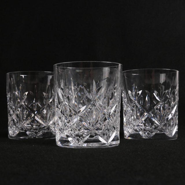Tiffany & Co. Sybil Crystal Double Old Fashioned Glasses Set of 4