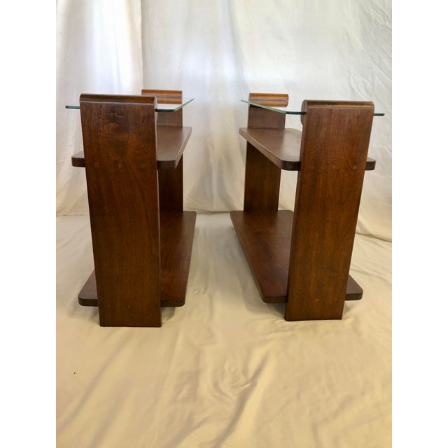 1930s Art Deco End Tables, Pair For Sale - Image 4 of 9
