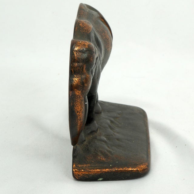 Figurative Single Working for Peanuts Elephant Bookend 1925 For Sale - Image 3 of 7