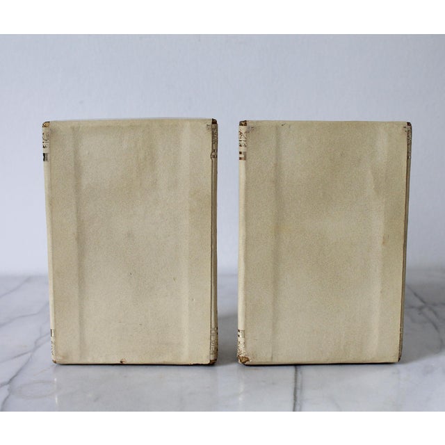 Pair of Vintage Leather Wrapped Bookends For Sale In Milwaukee - Image 6 of 11