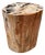 Andrianna Shamaris High Quality Petrified Wood Side Table For Sale
