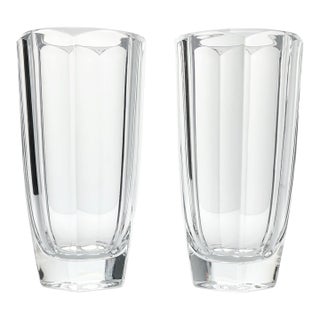 Ralph Lauren “Lumiere” Pair of Crystal Highball Tumbler Glasses - a Pair For Sale