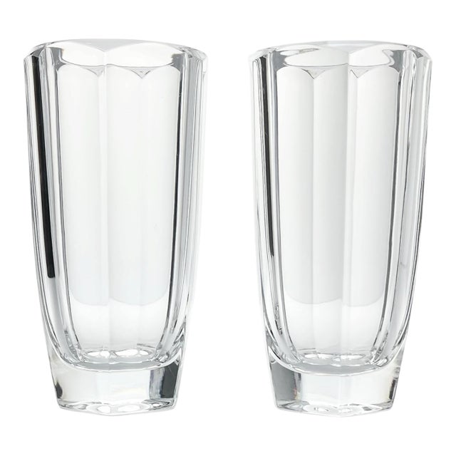Ralph Lauren “Lumiere” Pair of Crystal Highball Tumbler Glasses - a Pair For Sale