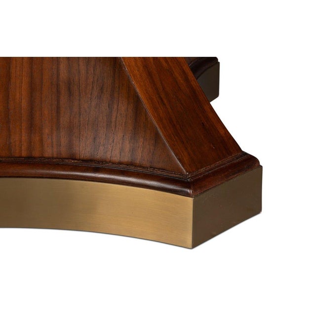 Art Deco Style Walnut Dining Table For Sale - Image 9 of 13