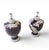 Large Kostka Floral Ceramic Vase Lamps, 1970s, Set of 2 For Sale - Image 4 of 13