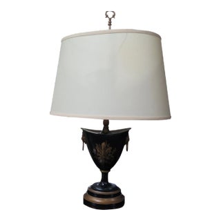 Toile Painted Lamp For Sale