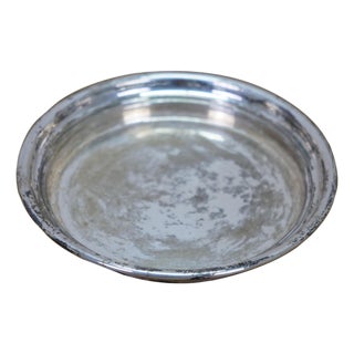 Antique Solid Sterling Silver 925 Wine Drink Bottle Coaster 53g 4.5" For Sale