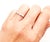 Contemporary Chanel 18k 750 White Gold Ruben Ribbon Diamond Ring, Size 6 For Sale - Image 3 of 6