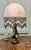 Ceramic French Ceramic Table Lamp with Beaded Shade, 1960 For Sale - Image 7 of 9