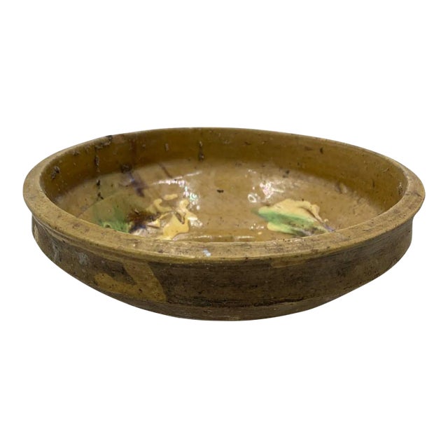 Antique Hungarian Folk Art Decorative Bowl For Sale