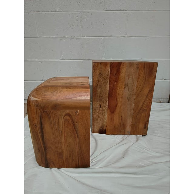 Bauhaus Pair of Accent Stacking Tables Cubism Bauhaus Styling For Sale - Image 3 of 9