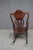 Antique Horner Style Mahogany Carved Lion Arm Rocking Chair For Sale - Image 10 of 11