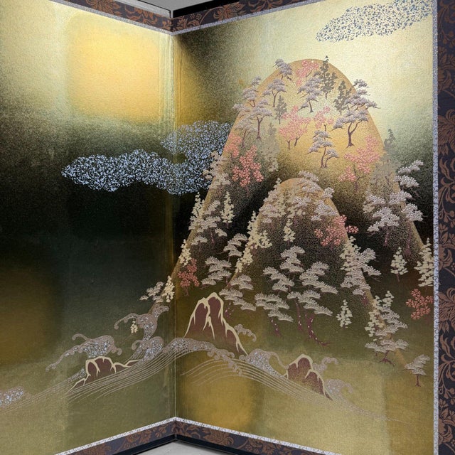 Japanese Byōbu Folding Screen, 1970s For Sale - Image 11 of 18