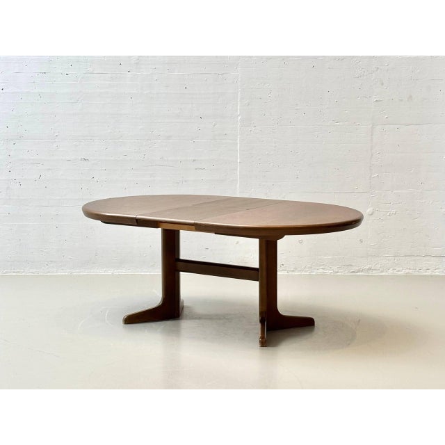 Extendable Oval Dining Table in Oak, 1970s For Sale - Image 4 of 17