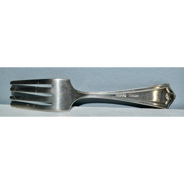 Vintage Sterling Silver 4" Demitasse Fork For Sale - Image 13 of 13