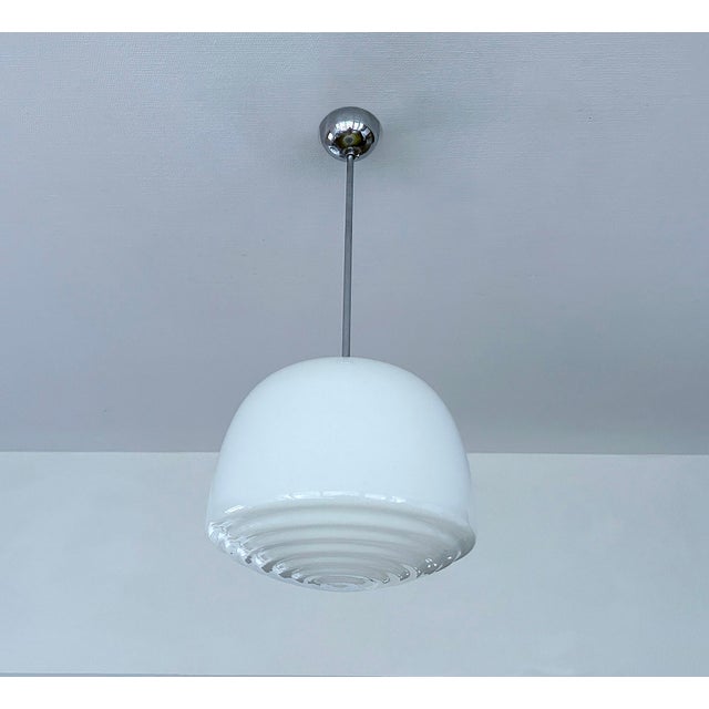 Bauhaus Glass Pendant Light, 1930s For Sale - Image 15 of 15